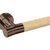 JNF Wood Nature IN.00.381.BB.TCO Bamboo Titanium Chocolate lever handle on a white background.