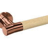 JNF Wood Nature IN.00.381.BB.TCO Bamboo Titanium Copper lever handle on a white background.
