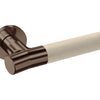 JNF Wood Nature IN.00.381.BE.TCO Birch Titanium Chocolate lever handle on a white background.