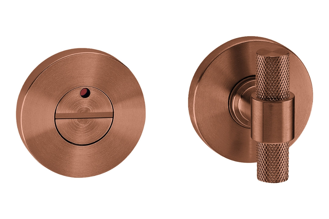Product picture of both sides of the IN.04.266.KN.TCO Monaco Copper Privacy Turn on a white background.