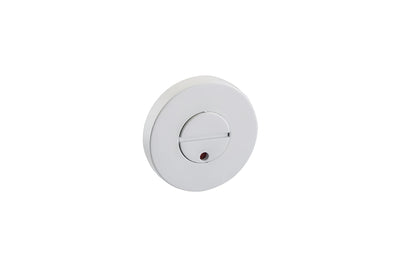 Product image of the release side of the JNF Brooklyn White Concealed Privacy Turn IN.04.266.W on a white background.