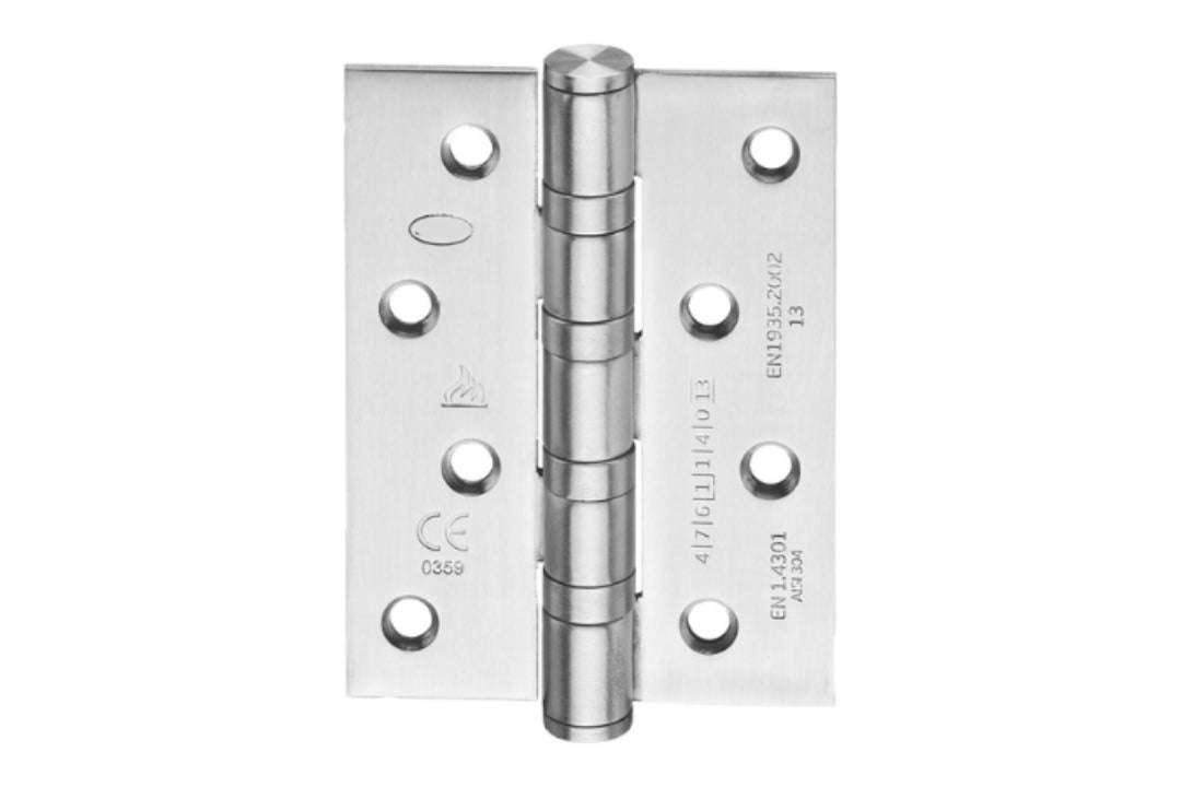 Product image of the IN.05.020.100.CF Ball Bearing Hinge Stainless Steel 100x75mmx3mm on a white background.