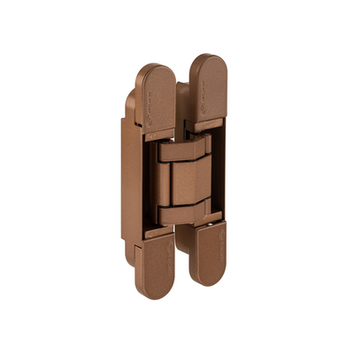 Product image of the IN.05.061.SC 3D Adjustable Concealed Hinge 150 Copper on a white background.