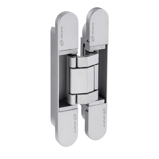 Product image of the IN.05.062 3D Adjustable Concealed Hinge 175 Brushed Chrome on a white background.