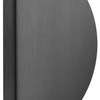 Up close product picture of the Matt Black Half Moon Pull Handle on a white background.