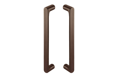 Product picture of the JNF Yokohama Titanium Chocolate PVD Pull Handle Pair IN.07.177.TCH on a white background.