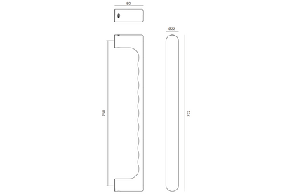 JNF Tokyo Pull Handle Titanium Copper