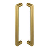 Product picture of the JNF Yokohama Titanium Gold PVD Pull Handle Pair IN.07.177.TG on a white background.