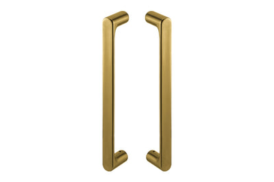 Product picture of the JNF Yokohama Titanium Gold PVD Pull Handle Pair IN.07.177.TG on a white background.