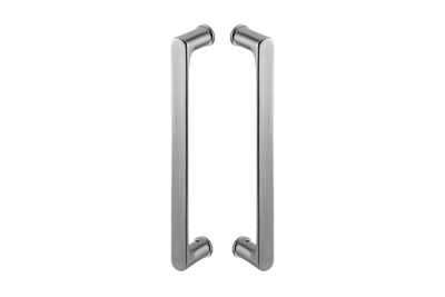 Product picture of the JNF Yokohama Satin Stainless Steel Pull Handle Pair IN.07.177 on a white background.