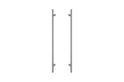 Product image of the IN.07.286.D.20.550 Monza Pull Handle Stainless Steel 550mm Pair on a white background. 