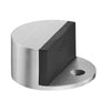 Product picture of the Brushed Chrome Modern Oval Door Stop on a white background.