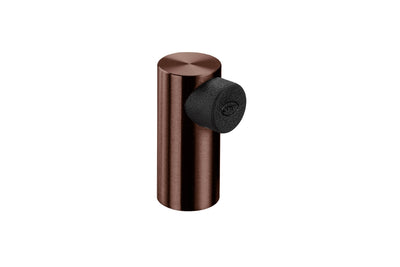 Product image of the IN.13.008.TCH Brooklyn Antique Brass Floor Door Stop on a white background.