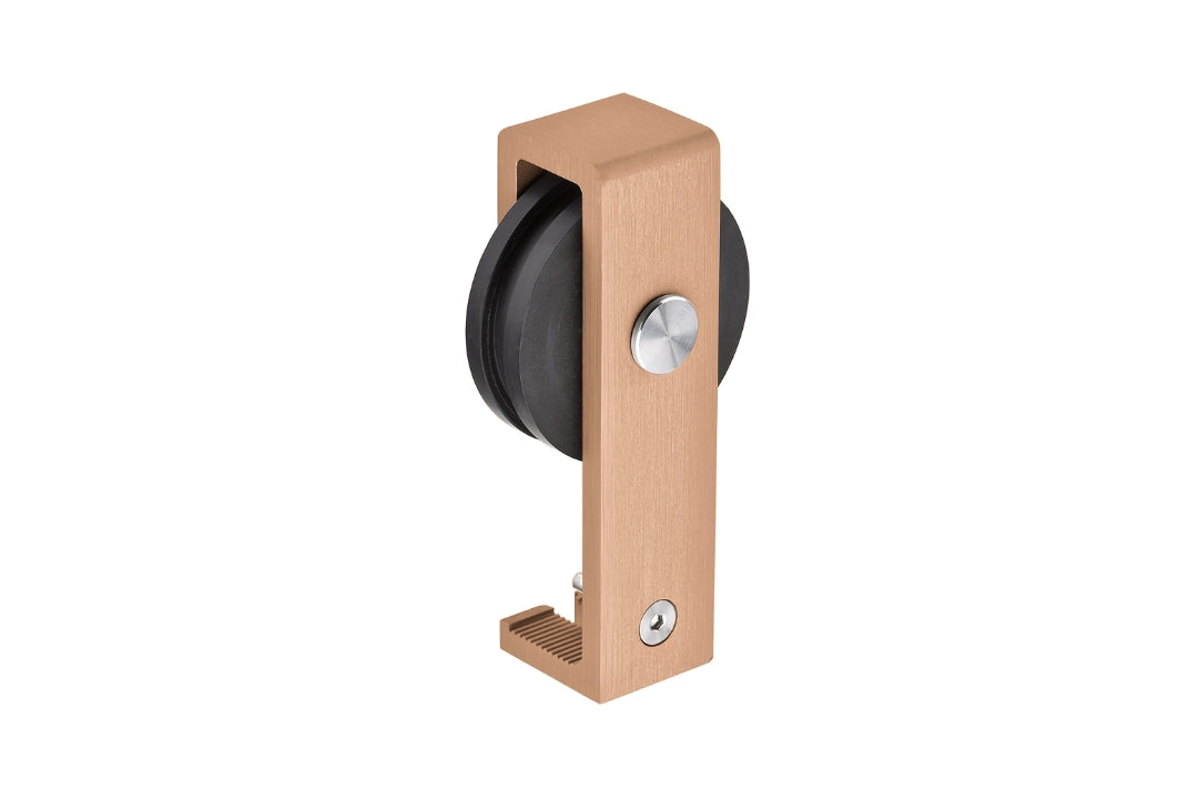 Product image of the JNF Bronze Charriot Barn Door Sliding Kit 1700mm on a white background.