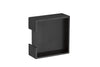 Product image of the Matt Black Pocket Door Flush Pull 100mm on a white background.