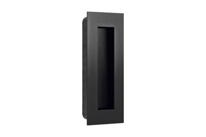 Product image of the Matt Black Flush Pull 135mm by Architectural Choice.