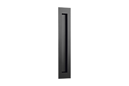 Product image of the Matt Black Flush Pull 300mm by Architectural Choice.