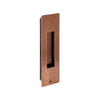 Product picture of the Titanium Copper Rectangle Flush Pull 210mm on a white background.
