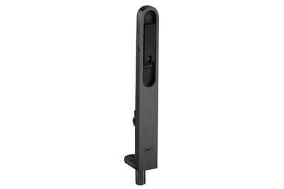 Product picture of the IN.17.604.TB Heavy Duty Matt Black Flush Bolt on a white background.
