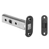 Product image of the IN.20.153.TB Magnetic tube latch in matt black on a white background.