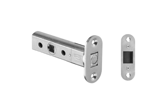 Product image of the IN.20.153 Stainless Steel Magnetic Tubular Latch on a white background.