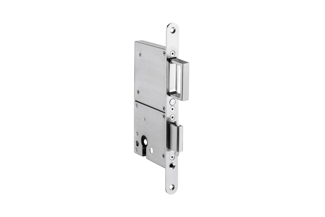 Product picture of the Sliding Door Lock With Retracting Edge Pull on a white background.