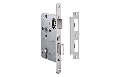The JNF Anti Panic DIN 55mm BS Euro Mortice Lock IN.20.789 on a white background.