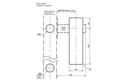 JNF Rectangle Sliding Door Kit