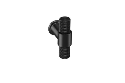 Product picture of the IN.22.152.16.KN.TB Monaco Matt Black Cabinet T Knob on a white background.