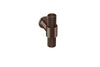 Product picture of the IN.22.152.16.KN.TCH Monaco Antique Brass Cabinet T Knob on a white background.
