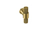 Product picture of the IN.22.152.16.KN.TG Monaco Satin Brass Cabinet T Knob on a white background.