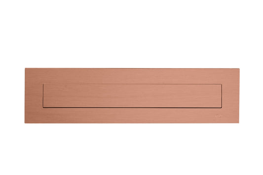 Product image of the Titanium Copper Letter Plate 300mm x 80mm by Architectural Choice.
