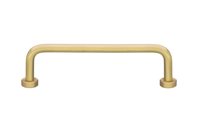 Kethy Lounge D Pull Cabinet Handle in Brass Matt – Minimalist matt brass cabinet pull for premium interiors.