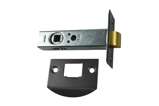 Product image of the LATDS60-GG Graphite Grey Dual Sprung Tube Latch on a white background.