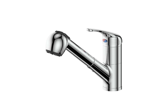 Regency Pull-Out Sink Mixer in Chrome Plate – pull-out kitchen mixer with dual spray for architectural kitchens