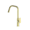 Novi Pull-Down Sink Mixer in Brushed Brass – architectural kitchen mixer tap with pull-down spray