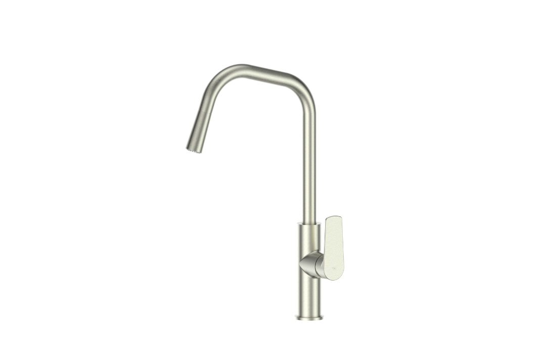 Novi Pull-Down Sink Mixer in Brushed Nickel – modern pull-down kitchen tap for residential projects