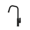 Novi Pull-Down Sink Mixer in Matt Black – minimalist black kitchen mixer for architectural interiors