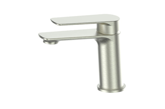 Novi Basin Mixer in Brushed Nickel – brushed nickel tapware for modern bathroom vanities