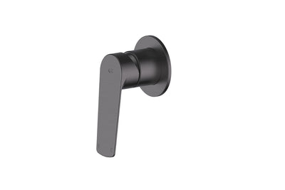 Novi Shower Mixer in Gunmetal – gunmetal mixer tap for sleek, industrial-inspired architectural bathrooms