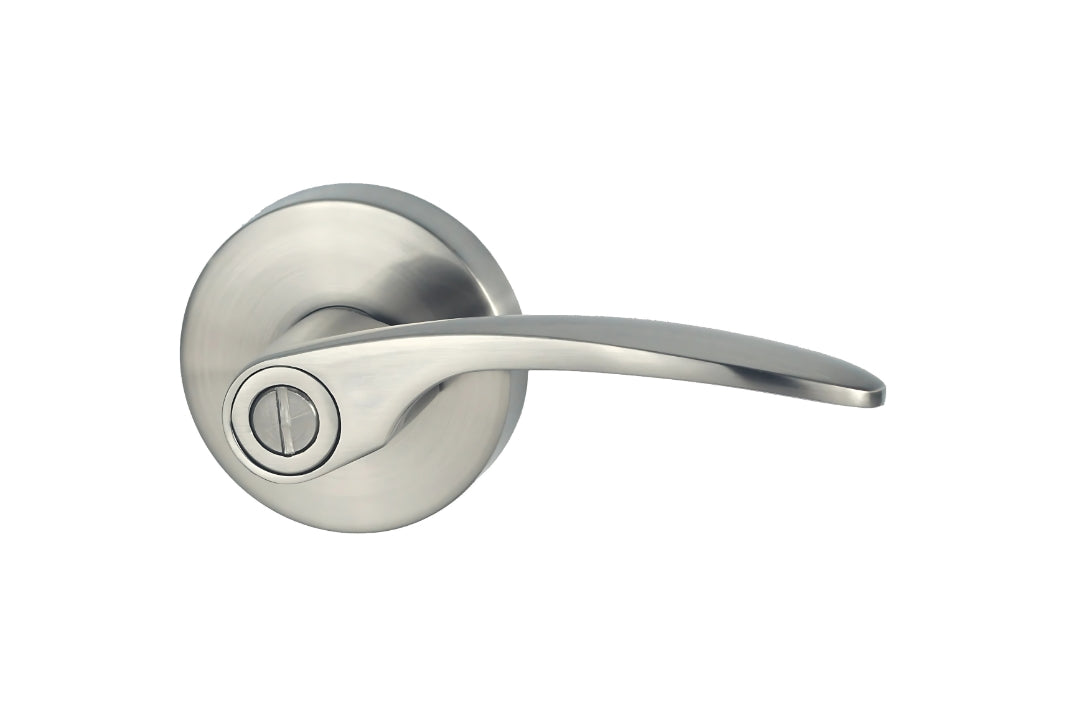 Image of the Nidus Collins Door Brushed Nickel Privacy Lever.