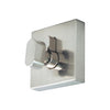 Image of the Brushed Nickel Nidus Lonsdale Square Eurobolt Single Cylinder 63x63mm.