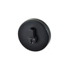 Product picture of the Matt Black Nidus Round Eurobolt Double Cylinder 70mm.