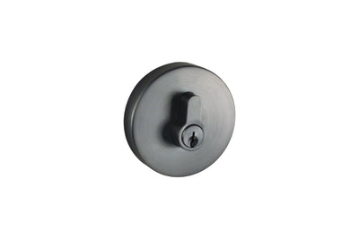 Product picture of the Graphite Grey Nidus Round Eurobolt Double Cylinder 70mm.
