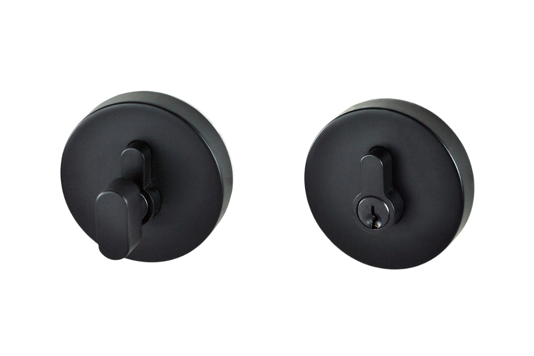 Image of the Matt Black Nidus Round Eurobolt Single Cylinder.