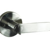 Product picture of the Brushed Nickel Nidus Spring Door Lever Round Privacy Set.