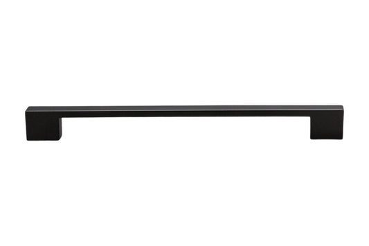 Kethy Binda 128mm Cabinet Handle in Matt Black – Sleek black cabinet hardware for architectural interiors.