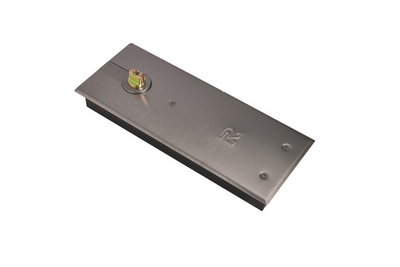 The Zanda TS7004 EN-4 Floor Spring Hold Open Double Action Graphite Nickel on a white background.