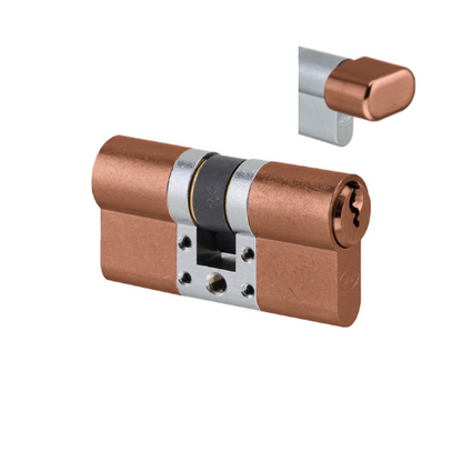Product image of the Euro Cylinder Key/Turn 70mm Copper by Architectural Choice.