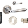Zanda Oxford Door Lever Handle on Round Rose